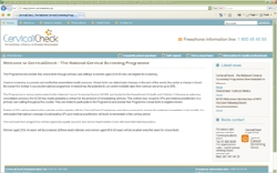 CervicalCheck Website Screen Shot