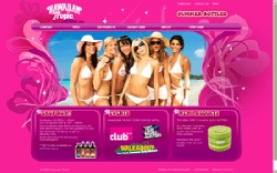 Hawaiian Tropic Home Page Screenshot