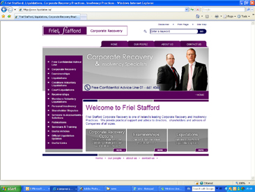 Friel Stafford Website Design