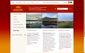 Sleepzone Home Page Design