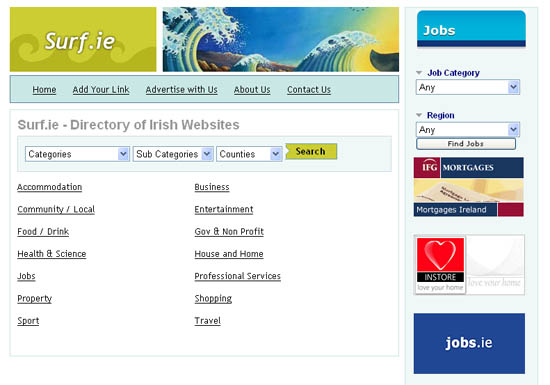 Free Irish Website Directory