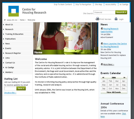 Centre for Housing Research