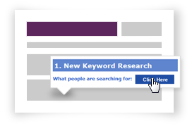Content management system keyword research