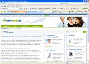 Screenshot of www.comstat.ie website
