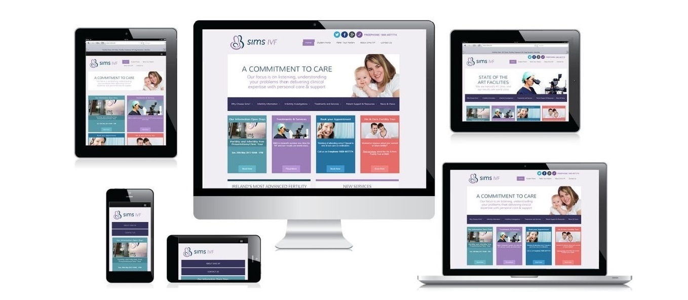 Sims IVF Responsive Web Design