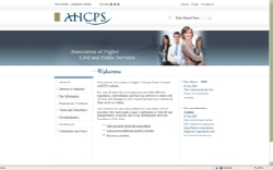 AHCPS Home Page Design Screen Shot
