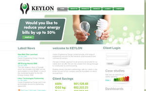 Keylon home page design