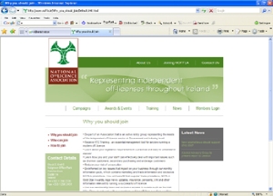 Screenshot of NOFFLA website.