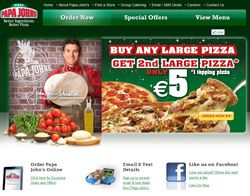 Papa Johns launch new website