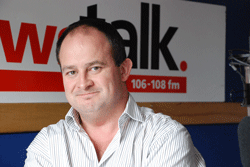 Photo of Marc Coleman in the Newstalk Radio Studio