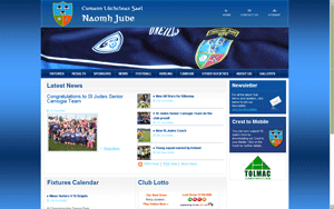 St. Judes GAA club website screen shot